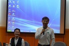 教務長蔡宗宏歡迎高中職參訪慈濟科技大學圖片