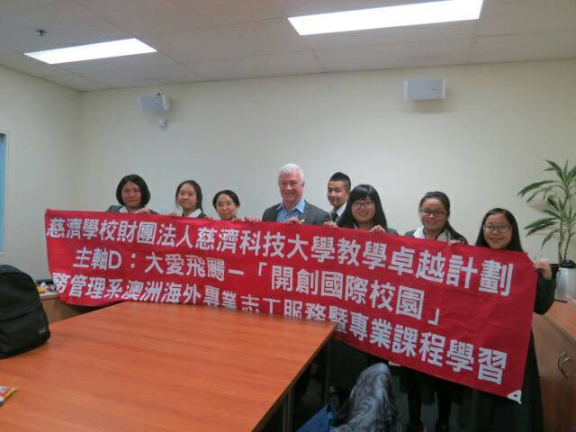 與昆士蘭科技大學教授合影圖片