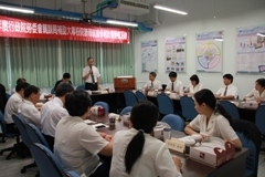 就業學程評鑑，校長洪當明致詞圖片